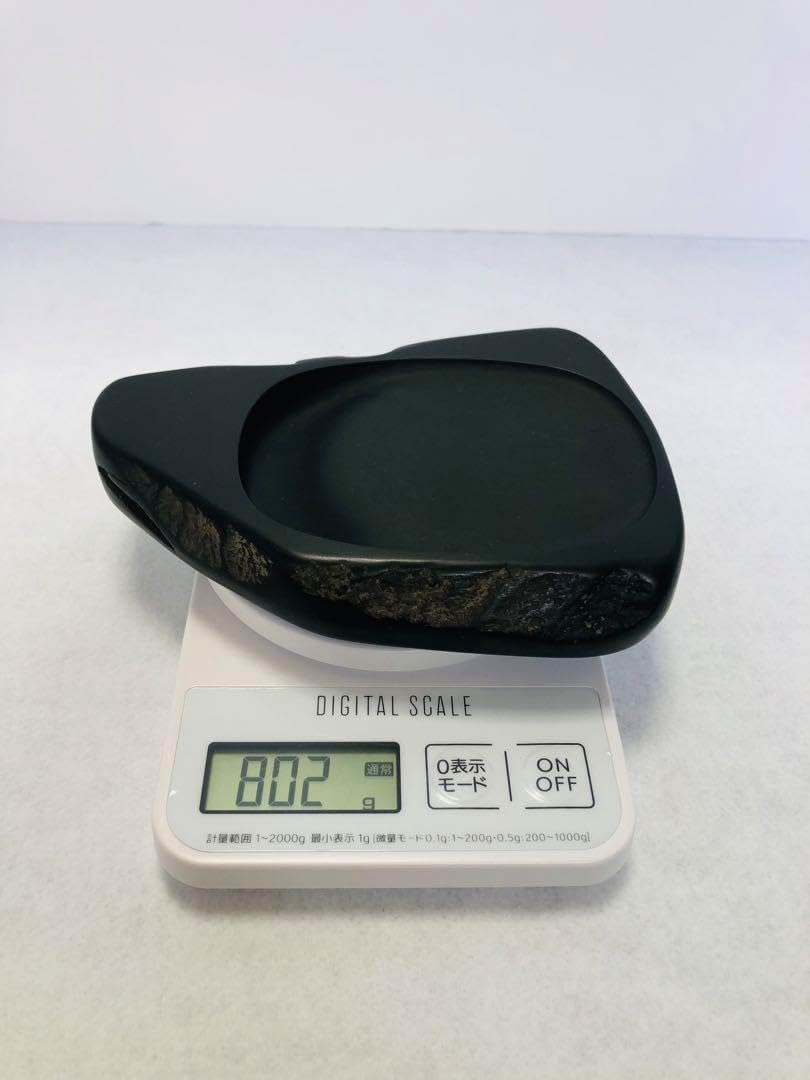 赤間硯 名工 堀尾信夫 芽 美 共桐箱 彫刻硯 ⭕️赤間硯 特殊彫刻研 [芽